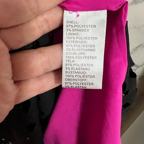 FOCUS by Shani - Laser Cut Dress With Flounce Size 10 - Picture 9 of 10